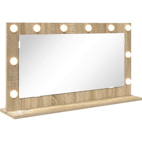 Miroir de vanité Rectangulaire Chêne Sonoma 80 x 45 x 18 cm