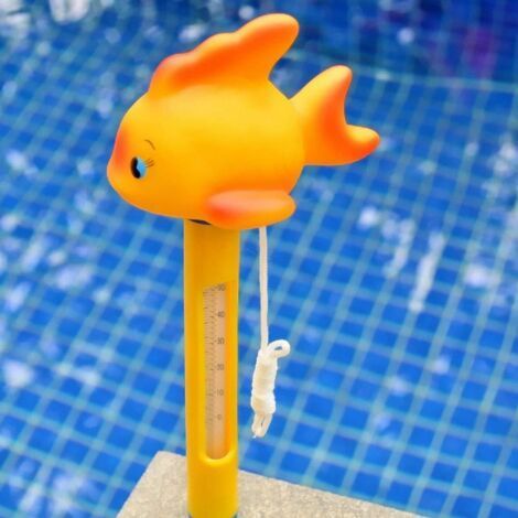TuToy Carton Animal Baby Bathtub Swimming Pool Spa Floating Bathtub Thermometer Water Temperature Gauge - Goldfish (1/5)