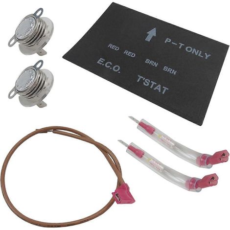 Kit thermostat et disjoncteur thermique pour chauffe-eau à gaz/électrique Atwood RV série EXT GH66E (1/4)