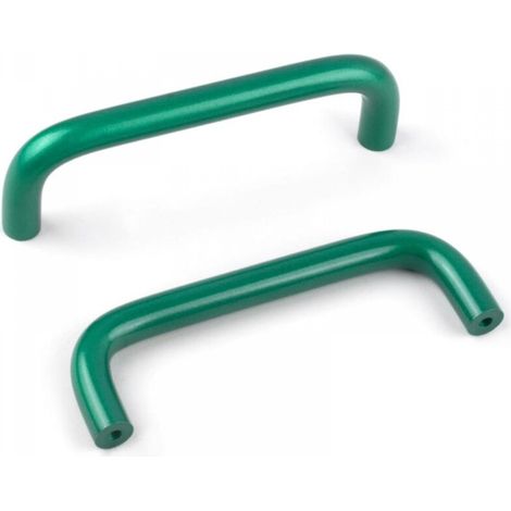 4 Pièces Poignée de Meuble en Aluminium 96mm Poignees de Portes pour Placards avec Vis Boutons Tiroir pour Armoire Cuisine,Vert (1/5)