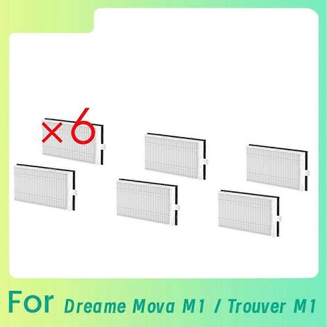 Filtre de 6 Aspirateur filtre de Dreame Mova M1 / Trouver M1 Filtre Aspirateur pièce détachée Sweeping Robot Accessoires (1/5)