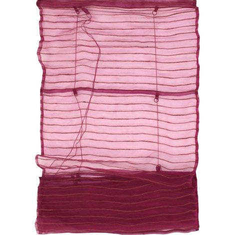 SHAMMY - Store voilage effet soie fuchsia et orange 60x170 (1/5)