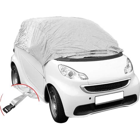 Parasol para coche, protección UV, fácil instalación, color plata. (1/2)