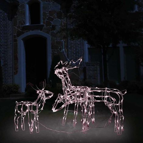 Cordon lumineux de Noël 3 pcs-Décoration de Fête pour Noël Rennes 229 LED 881854 (1/5)