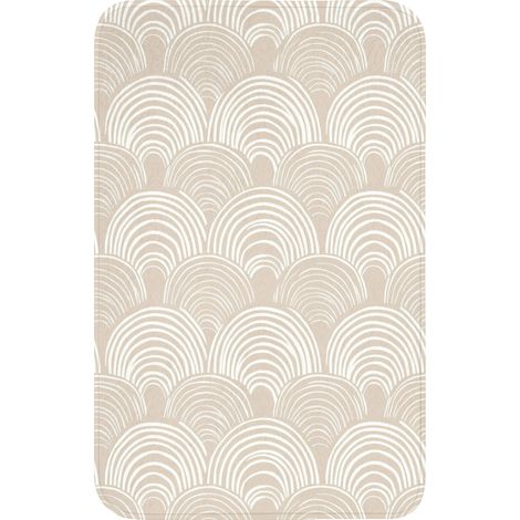 TAPPETINO PER WC Onde - Struttura - Beige 50x80 cm