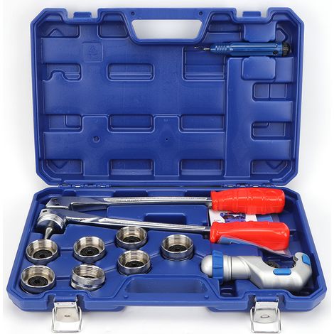 Fdit Tuyaux Manuels Faits à la Main Fabriqués avec 7 Têtes de Pc pour les Tuyaux en Cuivre/Aluminium de 10-28 Mm, Idéal pour les Projets Hydrauliques