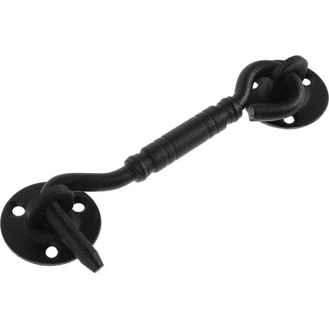 Gancho para Ventana y Puerta de Acero Inoxidable Negro Grosor (1/5)