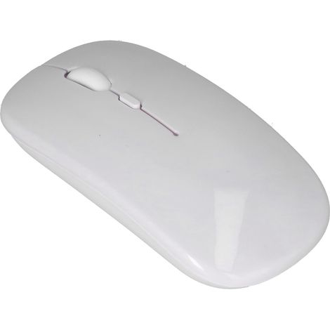 Souris sans fil rechargeable double mode 2,4 GHz ergonomique silencieuse optique Accessoires informatiques (blanche)