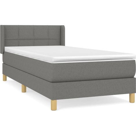 Maison Exclusive - Boxspringbett mit Matratze Dunkelgrau 80x200 c