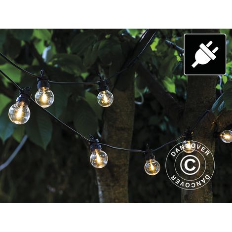 LED Fairy lights Start Set, Lucas, 3 m, Black/Clear/Warm White (1/2)