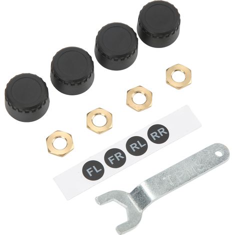 Système surveillance pression pneus TPMS 4 capteurs externes Bluetooth affichage température pression 0-100 PSI pour voiture camping-car remorque (1/5)