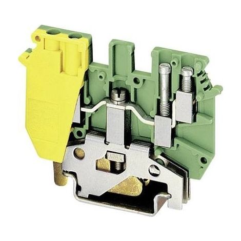 Phoenix Contact 2775184 Morsetto triplo di protezione 6.2 mm A vite Verde, Giallo 1 pz.