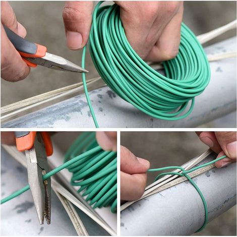 5er-Pack Pflanzenbinder – 10 Meter PVC-ummantelter Draht – Für Kletterpflanzen, Obstbäume, Weinreben und Landwirtschaft (1/5)