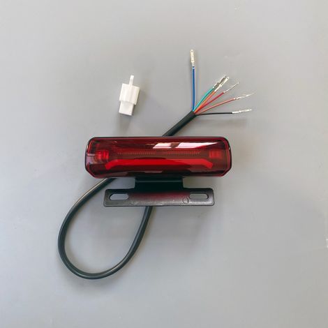 Rücklicht für Elektrofahrrad, 48/60 V, Fahrlicht, Bremslicht und LED-Blinker, Dreifachfunktion in einem, zur Montage am Akku-Fahrrad von deng ALOVEZ (1/5)