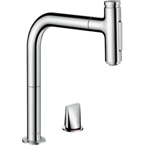 hansgrohe Metris Select M71 2-Loch-Einhebel-Küchenmischer 200, (1/5)