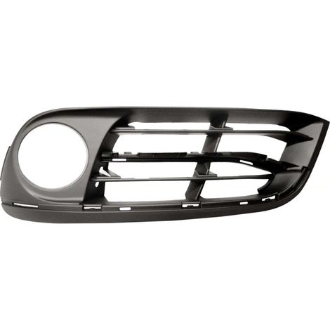 Grille de pare-choc avant gauche noire avec trous anti-brouillard et moulure Luxury/Modern BMW Série 5 F10/F11 phase 2 2013-2017
