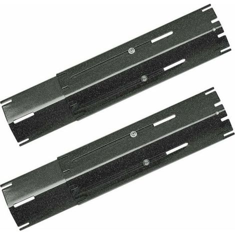 Plaques tentes chauffantes barbecue - - Compat. Charbroil, Nexgrill, Landmann - Acier émaillé - 29,9–53,9 cm - Lot de 2