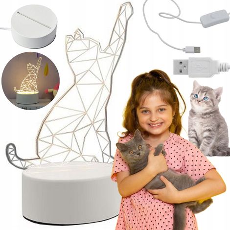 Lampada da notte USB decorativa per camerette con interruttore (1/5)