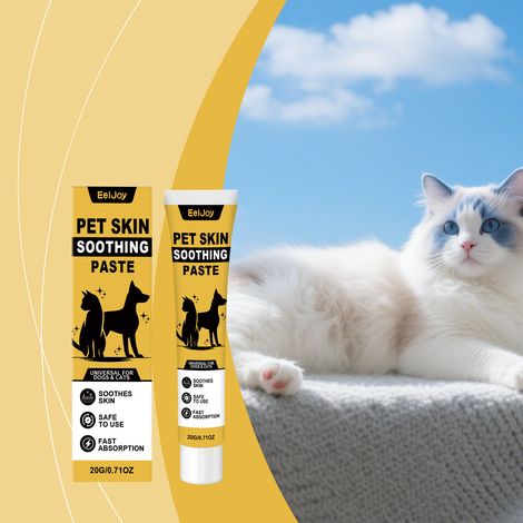 Crème de soin pour animaux de compagnie à la formule douce et à la texture délicate, adaptée aux soins quotidiens de la peau des chiens et des chats – 20 g -- AKRACING (1/5)