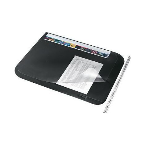 Leitz Schreibunterlage 53120095 65x50cm mit Abdeckung PVC schwarz (1/2)