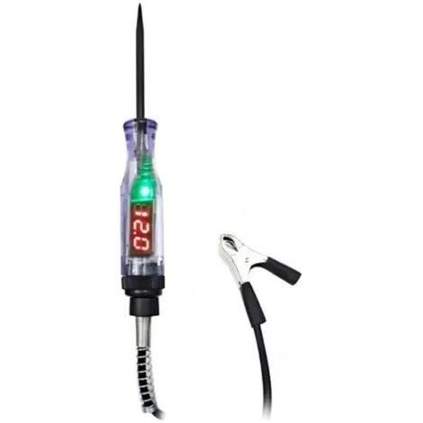 Stylo testeur tension numérique 6/12/24V avec indicateur LED, détection fil sous tension, sécurité électrique