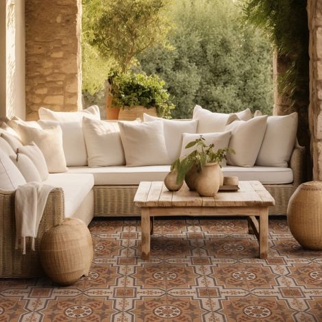 Carrelage Imitation Carreaux de Ciment ANDALUSIA Zahara 20x20cm (1/3)