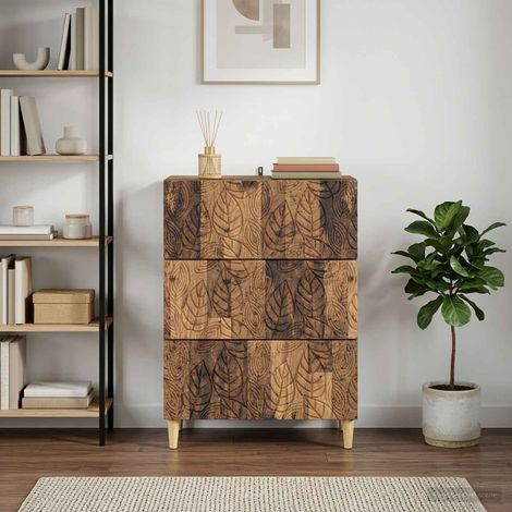 vidaXL Armoire à tiroirs Bois ancien 66 x 34,5 x 90 cm (1/5)