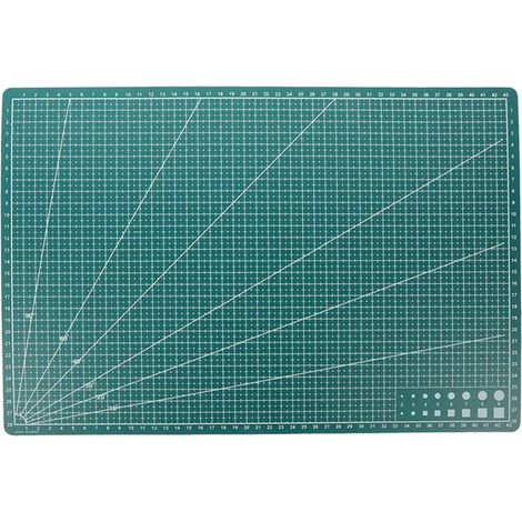 Tapis de découpe rotatif auto-cicatrisant double face 36,8 x 24,1 cm pour travaux manuels, tissus, quilting, loisirs créatifs, art, argile et scrapbooking (1/5)