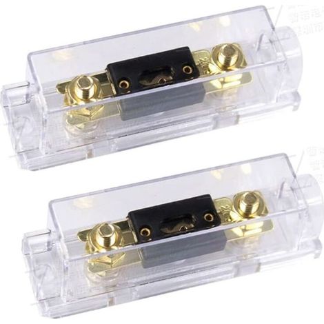 100A Porte-fusible ANL 100A ANL Fusible Lame d'or Voiture Automobile l'audio Puissance sécurité protéger plaqué pour Calibre 0 2 4 (1/5)