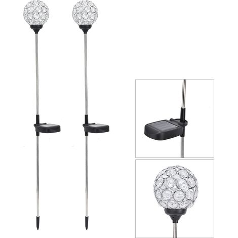 Solarbetriebene LED-Gartenleuchten für den Außenbereich, farbwechselnde Kugelleuchten, wasserdicht (IP65), für Wege, Rasenflächen, Höfe und Balkone. Ideal für Wege, Rasenflächen, Höfe und Balkone. (1/5)