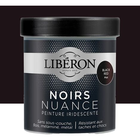 Peinture LIBÉRON Noirs Nuance Black Red mat 0,5 L