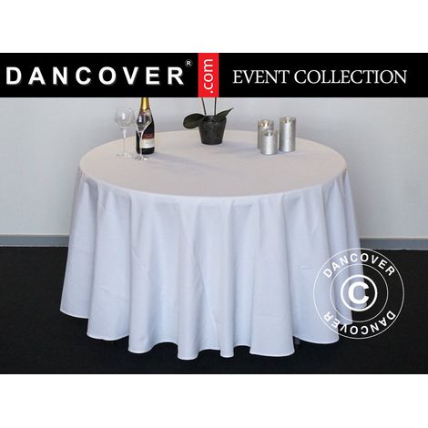 Tischdecke Ø116x64cm, Weiß - Dancover (1/2)