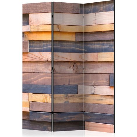 Paravent 3 Volets "Wooden Castle" 135x172cm (1/2)