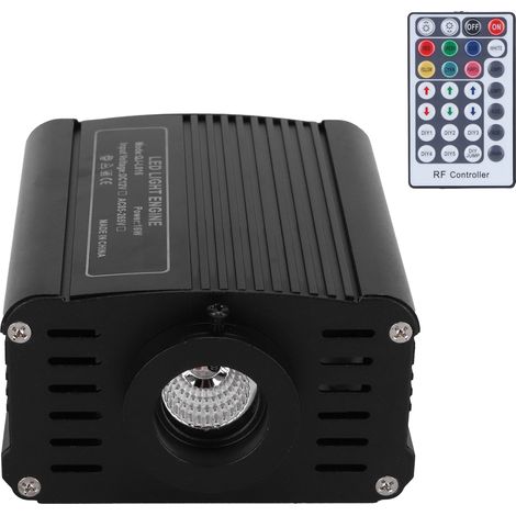 Moteur lumineux fibre optique 16W RGBW plafonnier avec télécommande 12V (1/5)