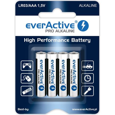Batterie alcaline everActive Pro AA/LR6, 4 pezzi (1/2)