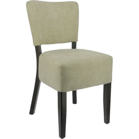 Chaise MARTA Taupe en Suédine style contemporain pour intérieur