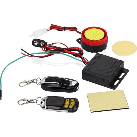 Système d'alarme de sécurité antivol moto vélo télécommande 12V (1/5)