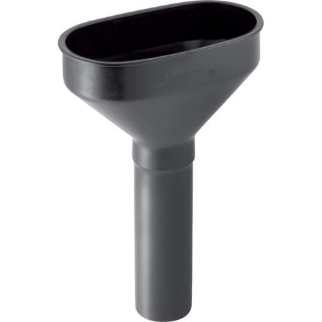Geberit embudo ovalado: d=50mm, negro, 352379161