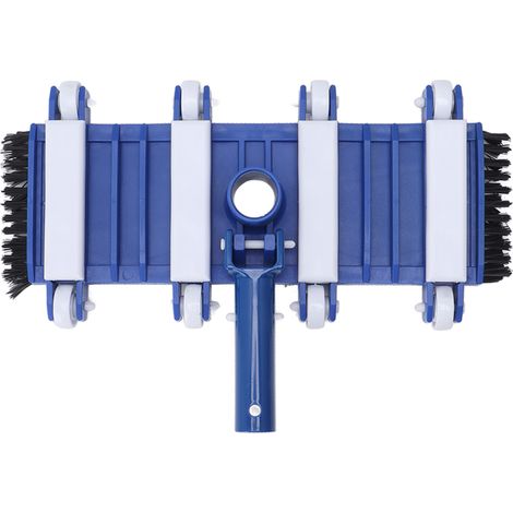 Tête d'aspirateur de piscine de 14 pouces avec roues, brosses, accessoires d'équipement de nettoyage
