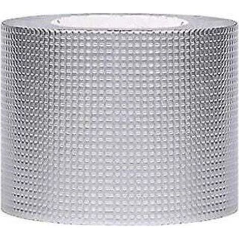 Ruban adhésif étanche 5cm x 5m – Revêtement en aluminium – Résistant aux intempéries et aux produits chimiques – Pour réparations toiture et plomberie - 5CM5M