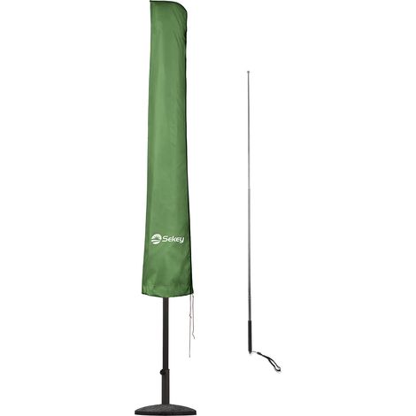 Sekey Sonnenschirm Schutzhülle für Ø350 cm oder 300×200 cm Schirm, wasserdicht, Polyester, Mintgrün