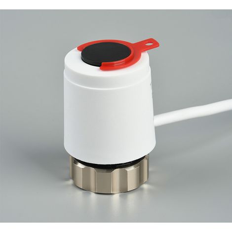 Actuateur pour chauffage au sol électrique 230V IP54 NC avec boîtier blanc et câble