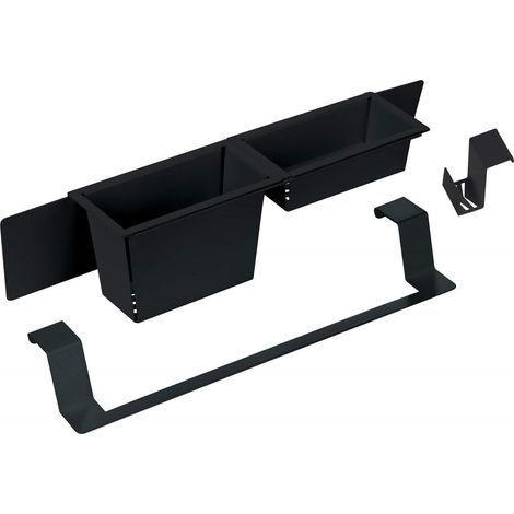 Deante Magnetisches Zubehörset Spüle Schwarz Edelstahl