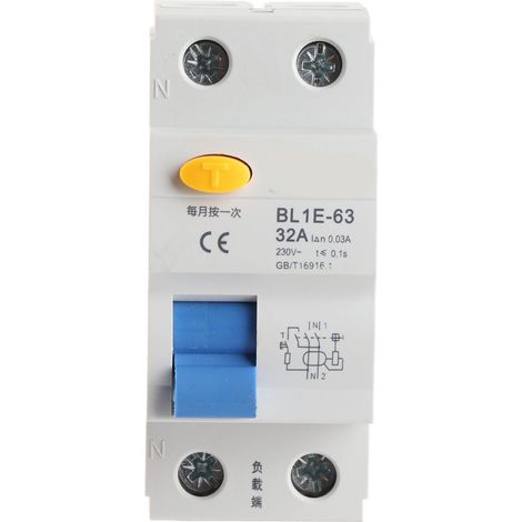 BL1E-63 32A 1p N Disjoncteur différentiel résiduel 230V 30mA (1/5)
