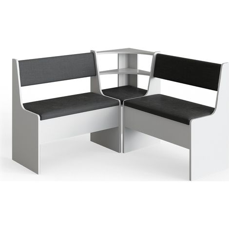 Banco de comedor Roman, Blanco, 120 x 41.5 cm Sin mesa, Vicco
