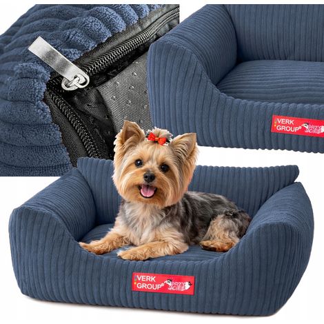 Hundebett Sztruk blau S (10)