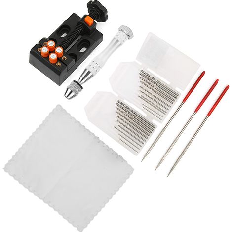 Ensemble de 26 forets manuels pour le poinçonnage et le polissage d'outils de menuiserie en alliage d'aluminium (0,5 mm–3,0 mm) (1/5)
