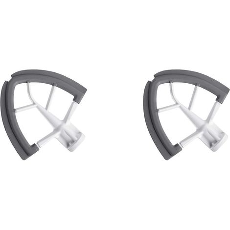 Lot de 2 Flex-Edge Paddle accessoire compatible avec KitchenAid 4.5-5 QT Tilt-Head Pied Mixer de rechange Beater Bowl Scraper Lame (1/5)