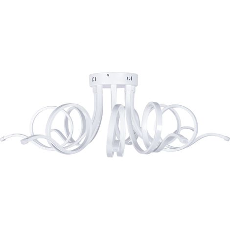 Lampadario moderno a led in termoplastica ed acrilico con luce naturale 4000k (1/3)