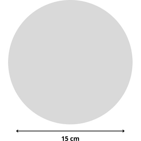 Rond verre acrylique gris 3 mm - Diamètre 15 cm (150 mm) - Disque verre synthétique - Plaque PMMA XT - Plexiglass (1/4)